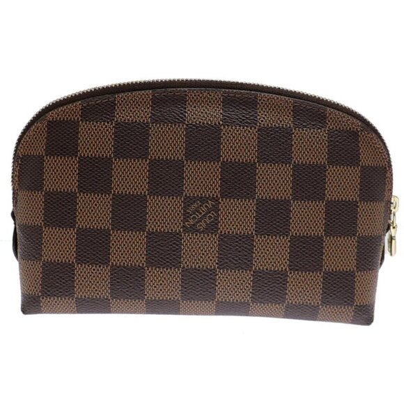 LOUIS VUITTON Authentic Brown Damier Pochette Pouch - Picture 2 of 8
